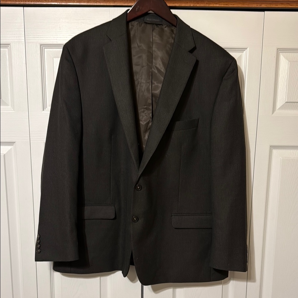Men's Chaps Black and Gray Blazer/Sport Coat, 52R